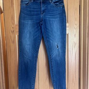 Kut from the Kloth Dark Blue Ankle Jeans
